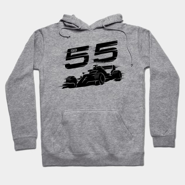 We Race On! 55 [Black] Hoodie by DCLawrenceUK